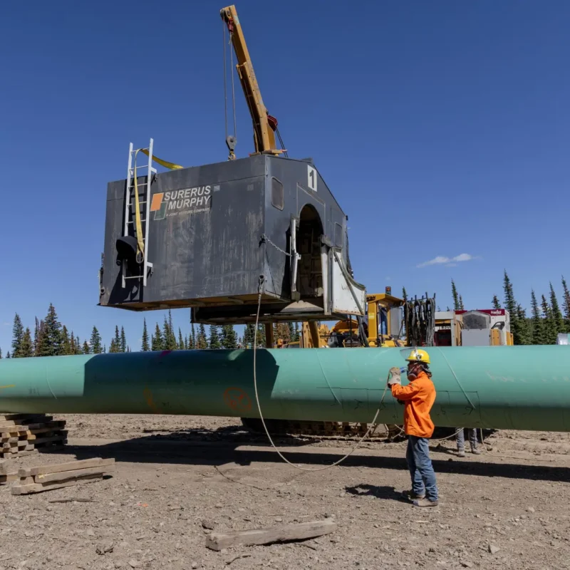 Pipeline and industrial photography services showcasing environmental care, safety, and pipeline infrastructure construction.