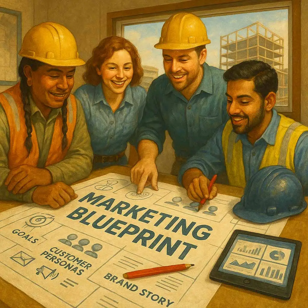 Discover how to market your construction company in 2025. This guide covers branding, lead generation, digital strategy, SEO, and more.