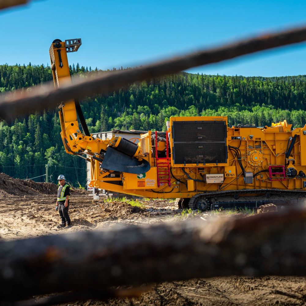 EM3 managing vegetation and access routes to support safe, efficient forest industry operations in rugged northern environments.